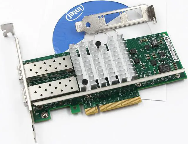 Alt view image 2 of 6 - X520-DA2 Intel 82599ES 10Gb/S PCl-E Dual Port E10G42BTDA Ethernet Server Adapter