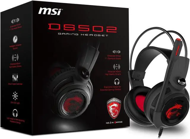 Main image of MSI DS502 GAMING Headset with Surround Sound and Vibration