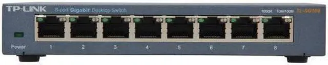 Alt view image 2 of 6 - TP-LINK TL-SG108 Unmanaged 10/100/1000Mbps 8-Port Gigabit Desktop Switch, Metal