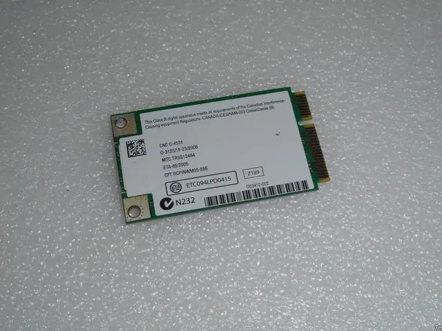 Alt view image 2 of 2 - NC293 NEW ORIGINAL WIRELESS WIFI WLAN CARD FOR DELL INTEL WM3945ABG NC293