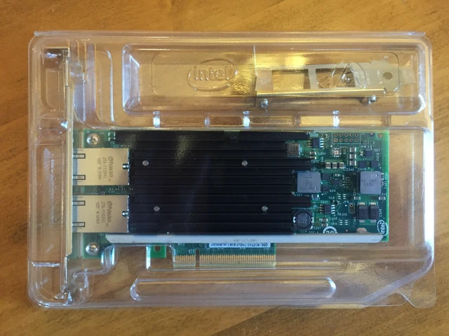 Alt view image 2 of 6 - Intel OEM PCI-Express X540-T2 10G Dual RJ45 Ports Ethernet Network Adapter US