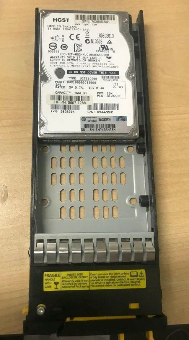 Main image of QR496A HP M6710 900GB 6G SAS 10K 2.5in HDD 697389-001 702505-001 5697-1288