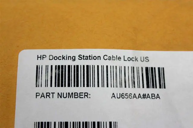 Alt view image 2 of 2 - New Sealed HP AU656AA Docking Station Security Cable Lock