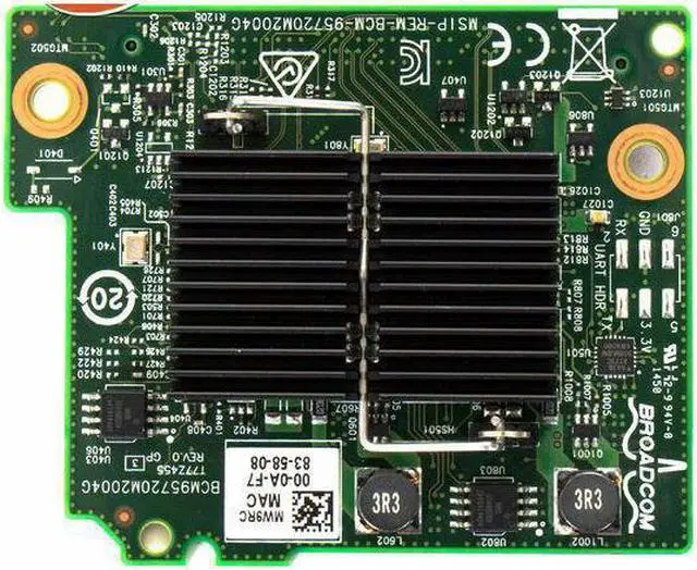 Main image of DELL BROADCOM 5720 4-PORT 1GBps DAUGHTER CARD POWEREDGE BLADE SYSTEM MW9RC
