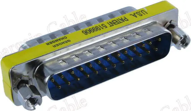 Main image of DB25 Male to DB25 Male Mini Gender Changer