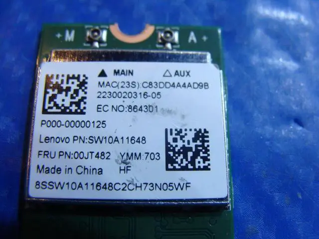 Alt view image 6 of 6 - Lenovo IdeaPad 320-15IAP 15.6" OEM WiFi Wireless Card 00JT482 RTL8821AENF ER*