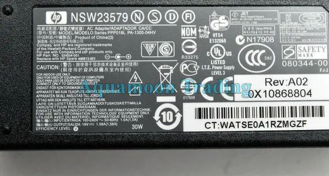 Alt view image 4 of 4 - 496813-001 HP Mini 110-3098NR 30W Laptop Power Adapter 496813-001 NSW23579