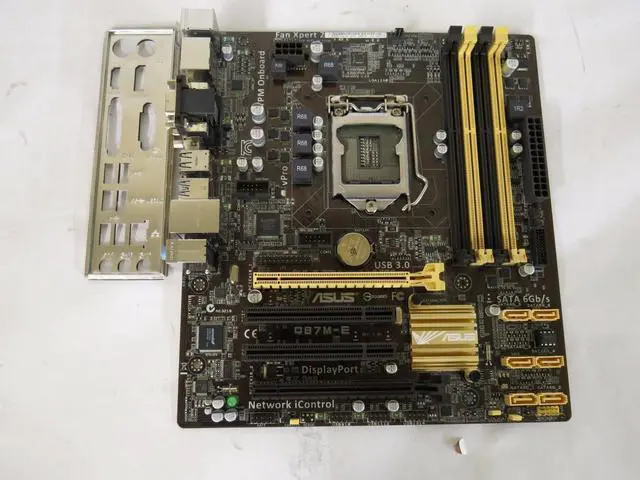 Main image of Asus Q87M-E Socket LGA1150 Q87 MicroATX Motherboard with I/O Shield & SATA