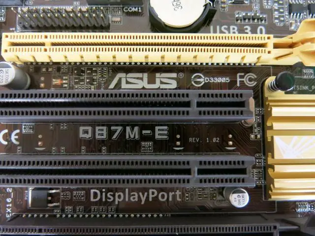 Alt view image 4 of 7 - Asus Q87M-E Socket LGA1150 Q87 MicroATX Motherboard with I/O Shield & SATA