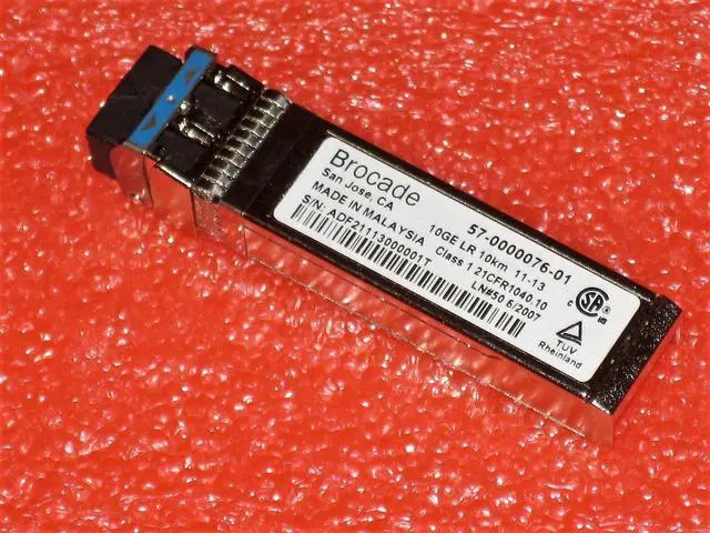 Main image of Genuine Brocade 57-0000076-01 10GE 10km 1310nm SFP+ 10G-SFPP-LR 10GBE Tranceiver