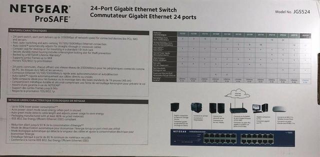 Netgear ProSafe JGS524 24-Port Gigabit Ethernet Switch - JGS524NA - Modular  Switches 