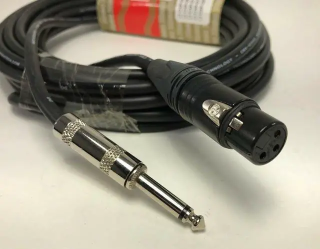Alt view image 4 of 5 - Hosa - CXP-030 - 20 AWG XLR Female to 1/4" TS Microphone Cable - 30 ft.