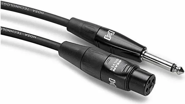 Main image of Hosa - CXP-030 - 20 AWG XLR Female to 1/4" TS Microphone Cable - 30 ft.