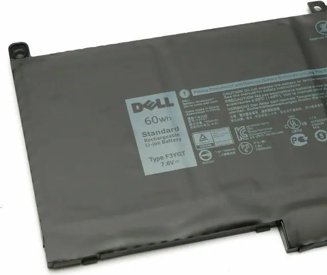 Alt view image 9 of 17 - New  Dell OEM Original Latitude 7480 7280 4-Cell 60Wh Laptop Battery F3YGT