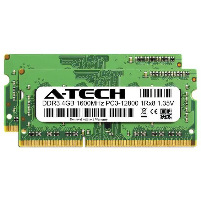 Alt view image 2 of 2 - Synology RAM1600DDR3L-4GBx2 A-Tech Equivalent 8GB (2 x 4GB) DDR3-1600 Memory RAM