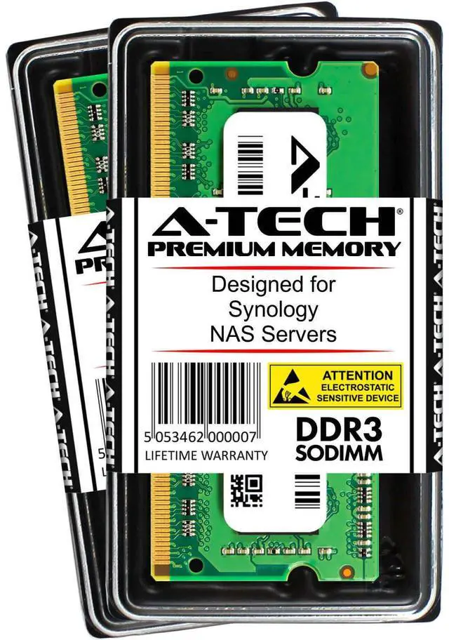 Main image of Synology RAM1600DDR3L-4GBx2 A-Tech Equivalent 8GB (2 x 4GB) DDR3-1600 Memory RAM