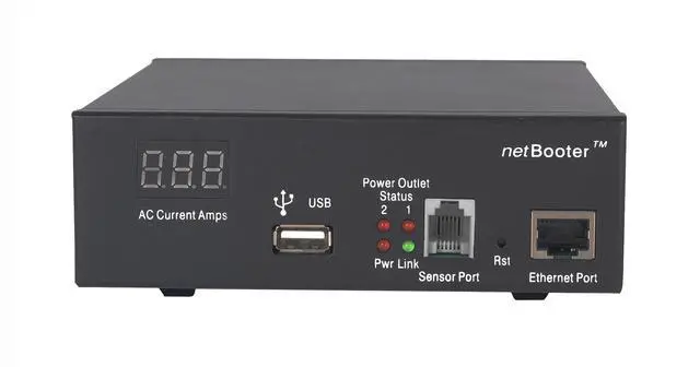 Main image of NP-0201DU Remote Metered PDU, UL-STD TUV Listed, 2 Switchable Outlets. Manufactured and Supported in USA. Control Via Web, Telnet, USB Serial Port.