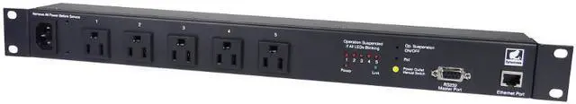 Main image of NP-05B Remote Power Switched PDU, TUV Listed, 5 Switchable Outlets. Designed and Supported In USA. Control Via Web, Telnet, USB Serial Port.