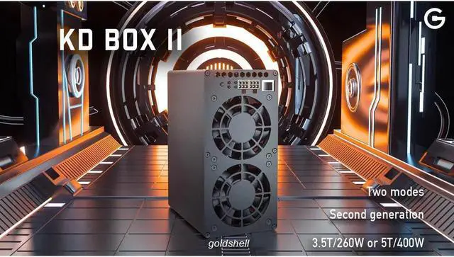 Alt view image 2 of 6 - KD BOX Pro II 5T 400W Hashrate KADENA Miner 3.5T 260W  Without Power Supply Included  WiFi Version