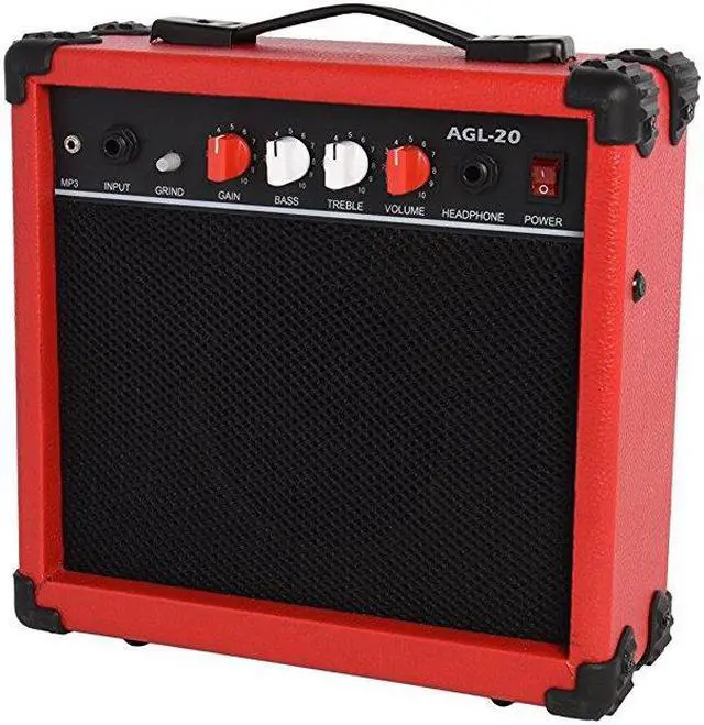 Alt view image 4 of 8 - LyxPro Electric Guitar with 20w Amp, Package Includes All Accessories, Digital Tuner, Strings, Picks, Tremolo Bar, Shoulder Strap, and Case Bag Complete Beginner Starter kit Pack Full Size