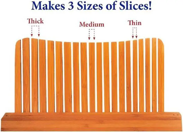 Alt view image 3 of 9 - DB-Tech Bamboo Wood Compact Foldable Bread Slicer