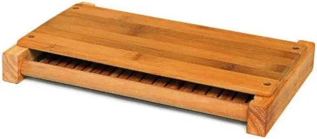 Alt view image 4 of 9 - DB-Tech Bamboo Wood Compact Foldable Bread Slicer