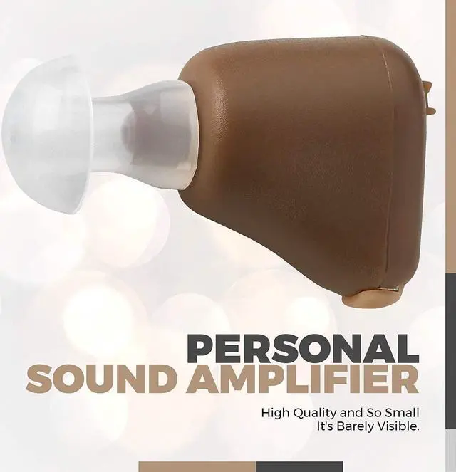 Alt view image 4 of 7 - Digital Hearing Amplifiers - (Set of 2) Mini ITE in-The-Ear Rechargeable Personal Sound Amplifier - High Quality and So Small It's Barely Visible