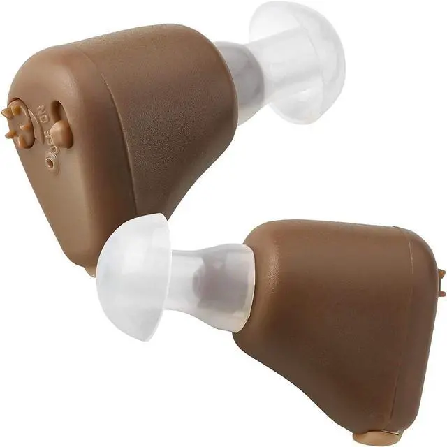 Alt view image 3 of 7 - Digital Hearing Amplifiers - (Set of 2) Mini ITE in-The-Ear Rechargeable Personal Sound Amplifier - High Quality and So Small It's Barely Visible