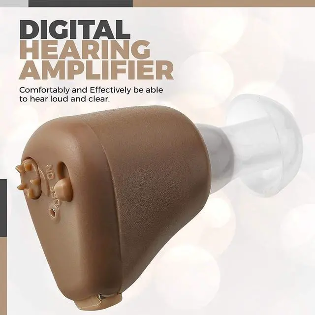 Alt view image 5 of 7 - Digital Hearing Amplifiers - (Set of 2) Mini ITE in-The-Ear Rechargeable Personal Sound Amplifier - High Quality and So Small It's Barely Visible