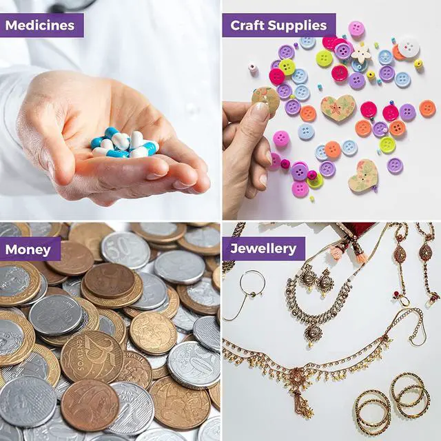 Alt view image 6 of 7 - Pill Bag Pouch, Reusable Plastic Pill Organizer Bags, Size 3" X 2" 8 Mil - Extra-Thick (Pack of 100)