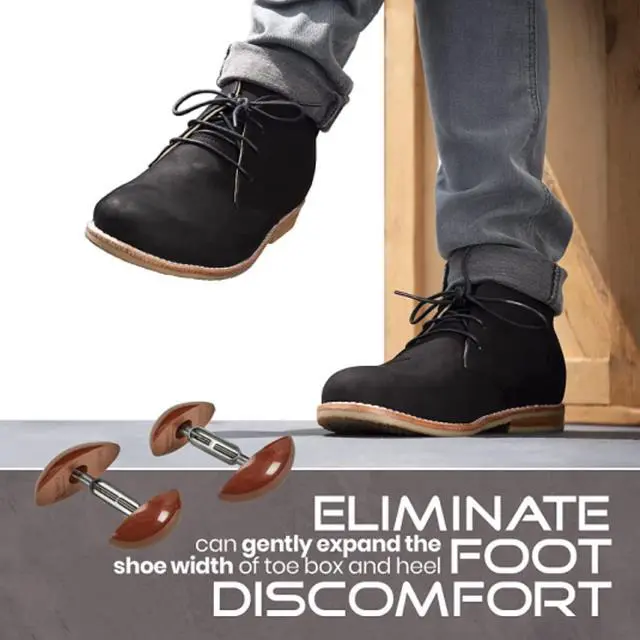 Alt view image 3 of 7 - MEDca Shoe Stretcher Total of 4 Stretchers, 2 Pairs, Brown