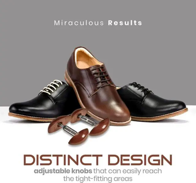 Alt view image 4 of 7 - MEDca Shoe Stretcher Total of 4 Stretchers, 2 Pairs, Brown