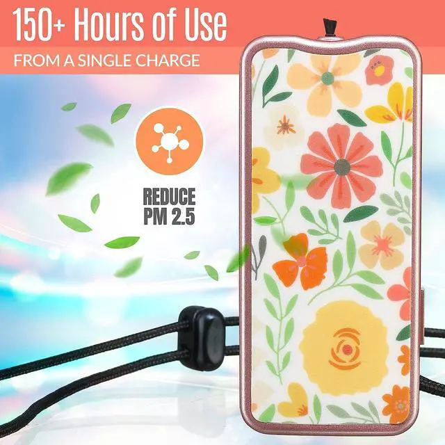 Alt view image 5 of 7 - MEDca Portable Air Purifier Necklace with Rechargeable for Kids/Adults, Portable & Travel Size - Black