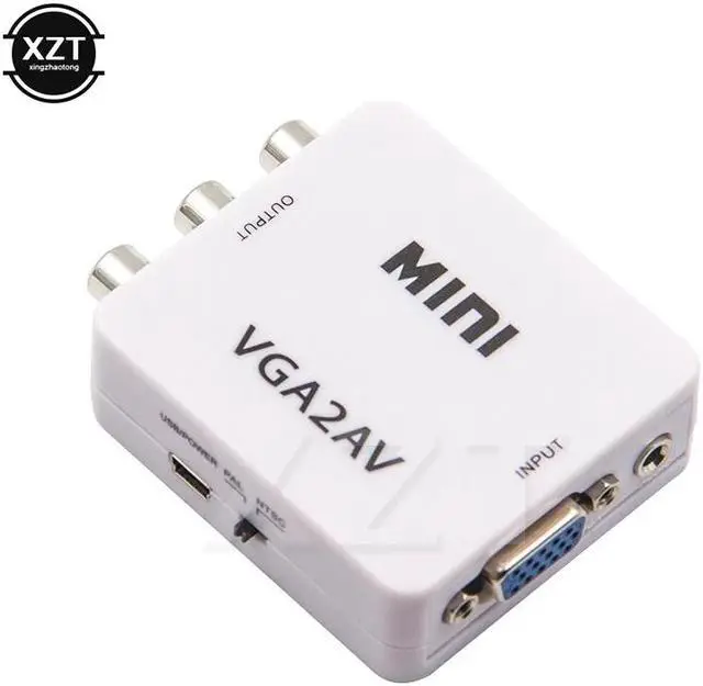 Alt view image 5 of 5 - to AV Mini Converter Scaler Adapter Support 1080P 2AV Converter PC to TV HD Computer to TV Wholesale