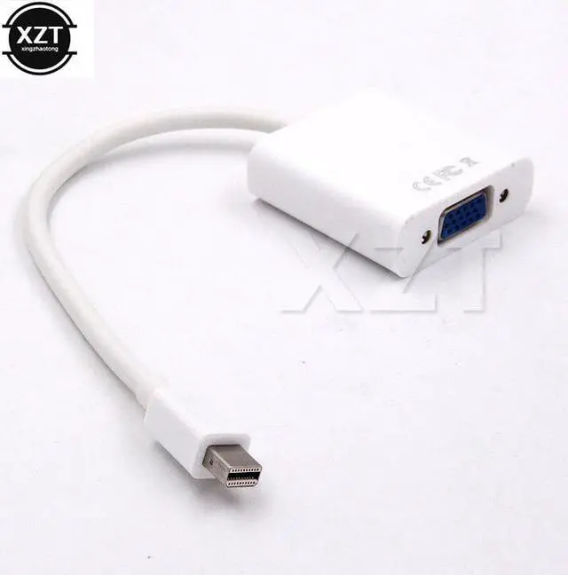 Alt view image 2 of 2 - Mini DP to VGA Adapter Cable DisplayPort Converter Male to Female 1080P for HDTV Monitor MacBook Projector PC