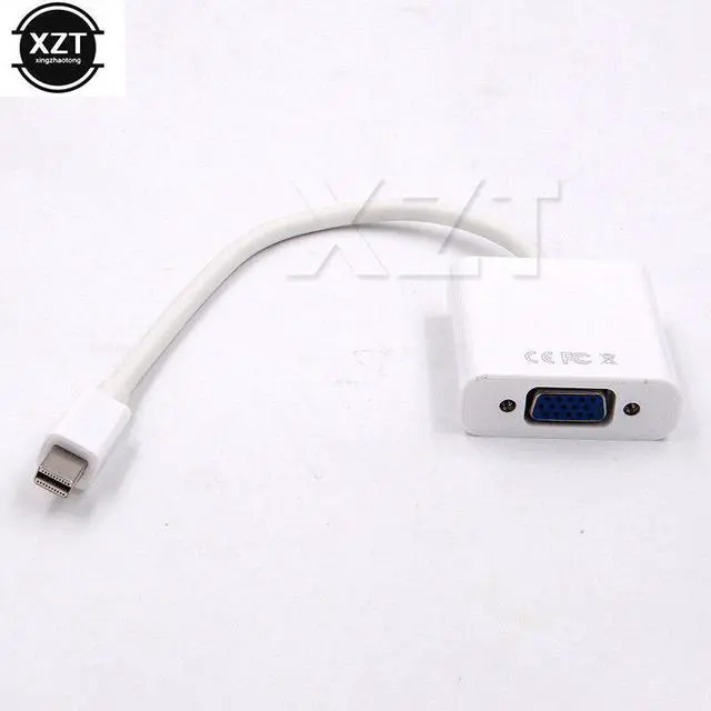 Main image of Mini DP to VGA Adapter Cable DisplayPort Converter Male to Female 1080P for HDTV Monitor MacBook Projector PC