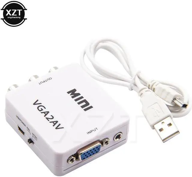 Main image of to AV Mini Converter Scaler Adapter Support 1080P 2AV Converter PC to TV HD Computer to TV Wholesale