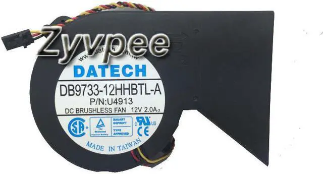 Main image of DATECH 10CM 97*33mm DB9733-12HHBTL-A For Dell OptiPlex GX270 U4913 12V 2.0A 3 Wires 3 Pins Server Fan