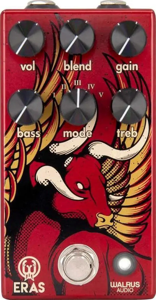 Alt view image 5 of 8 - Walrus Audio Eras Five State Distortion Effects Pedal Red