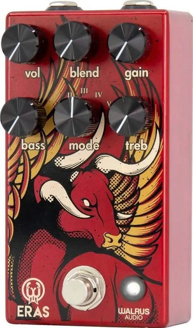 Alt view image 6 of 8 - Walrus Audio Eras Five State Distortion Effects Pedal Red