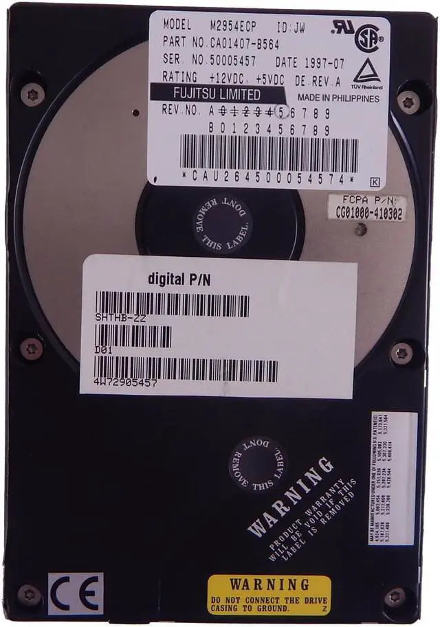 Alt view image 4 of 4 - Fujitsu Digital 3.5in 4.3GB SCSI-80pin HDD M2954ECP 7200rpm Hard Drive SHTHB-ZZ