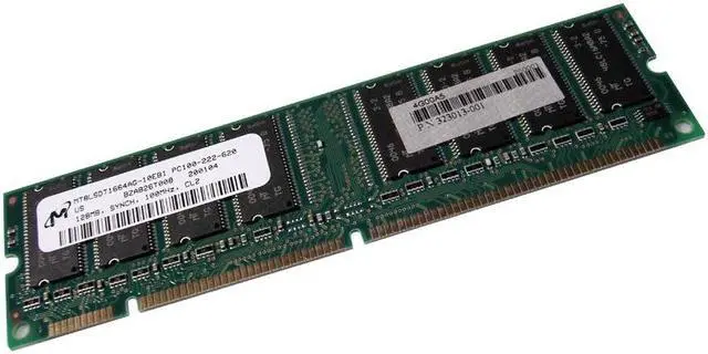 Main image of Micron 128MB 100Mhz CL2 PC100 SDRAM DIMM Memory