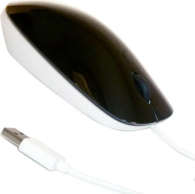 Alt view image 2 of 5 - HP White Merapi wired USB Mouse 802454-001