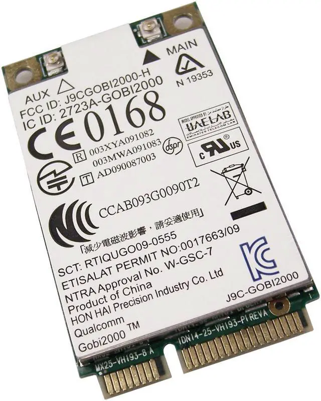 Main image of HP 606493-801 HSPA eVDO WiFi wWan Card 531993-001 509064-002 Mini PCIe Board