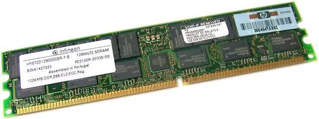 Alt view image 2 of 3 - HP 261585-041 1GB DDR SDRAM Memory Module
