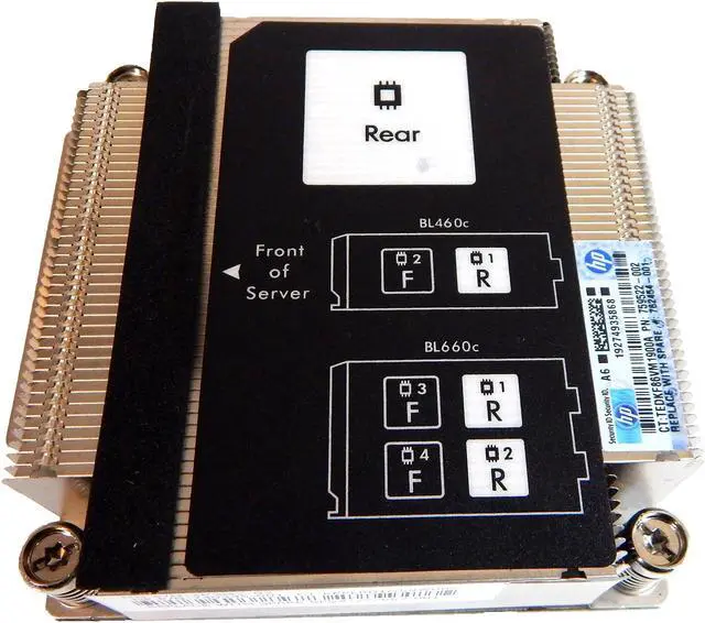 Alt view image 2 of 3 - HP 777687-001 Cpu 1 Heatsink For Proliant Bl460 G9