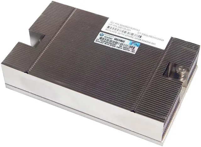 Alt view image 3 of 4 - HPE 604054-001 Heatsink Assembly