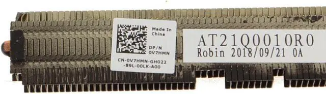 Alt view image 3 of 3 - Dell OEM Inspiron 5575 CPU Heatsink Assembly For Integrated AMD Heatsink V7HMN