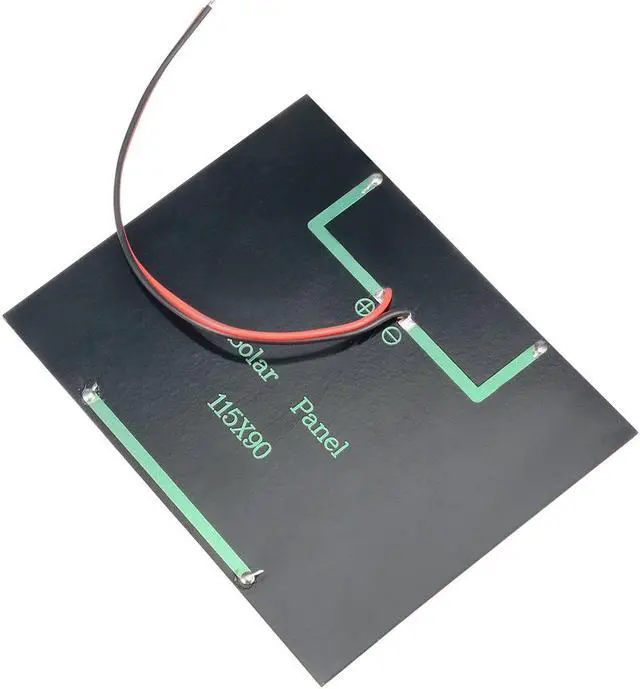 Alt view image 3 of 5 - 1.5W 12V Small Solar Panel Module DIY Polysilicon with 140mm Wire for Toys Charger
