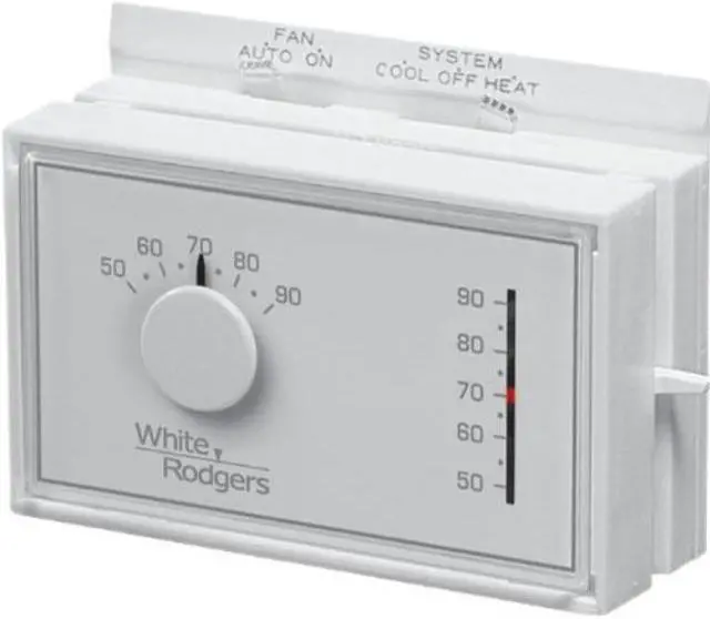 Alt view image 4 of 6 - WHITE-RODGERS 1F56N-444 Standard Mechanical Thermostats, 1 H, 1 C, Hardwired,